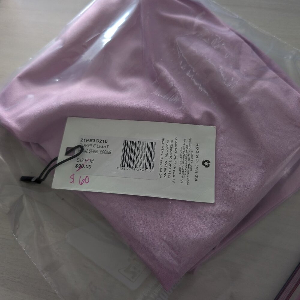 PE Nation Grand Stand Leggings Purple Light Size M